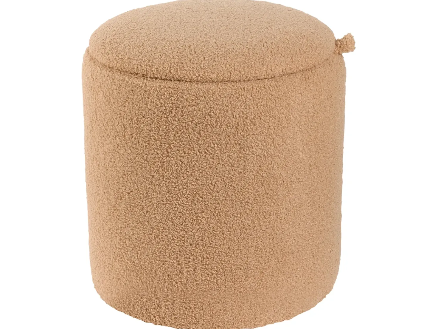 Set di 2 pouf contenitore BEREA Bouclé Marrone chiaro