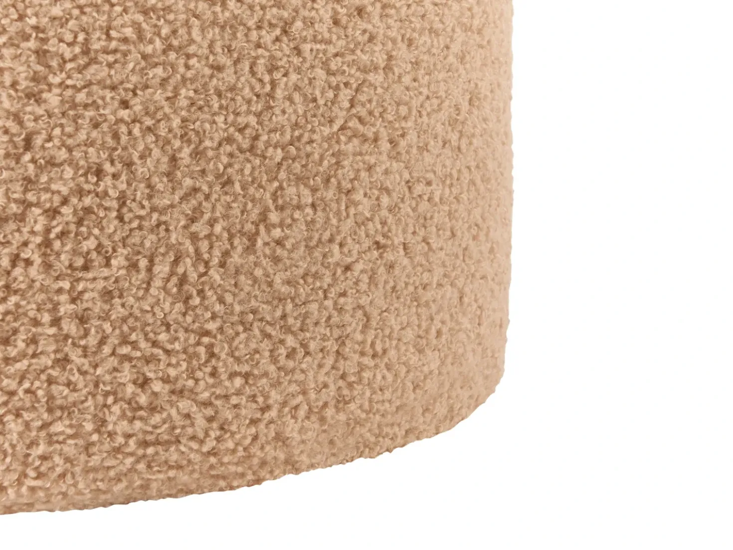 Set di 2 pouf contenitore BEREA Bouclé Marrone chiaro
