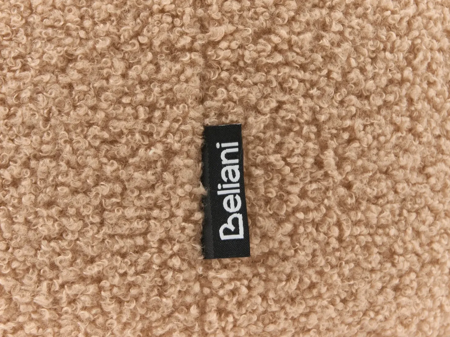 Set di 2 pouf contenitore BEREA Bouclé Marrone chiaro