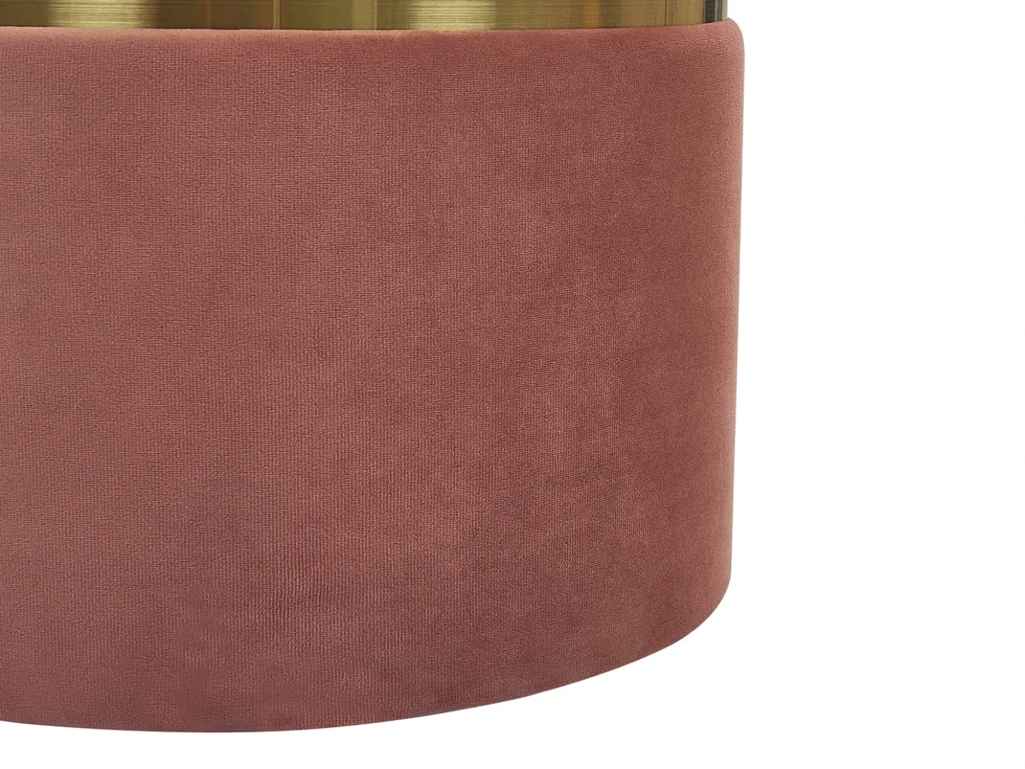 Set di 2 pouf contenitore WICHITA Velluto Rosa