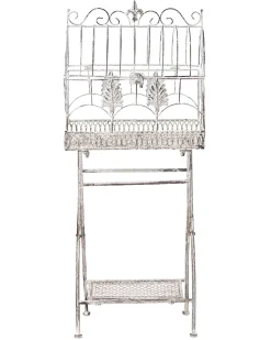 Set di 2 scaffali SICILY Metallo 43/37 cm 30/27 cm Grigio