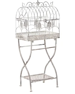 Set di 2 scaffali SICILY Metallo 43/37 cm 30/27 cm Grigio