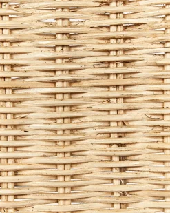 Set di 2 sedie a dondolo LAVINIO Rattan Naturale