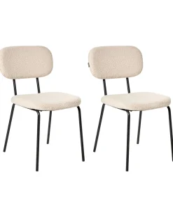 Set di 2 sedie ADAIR Bouclé Beige