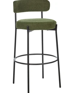 Set di 2 sedie alte ALLISON Bouclé Verde