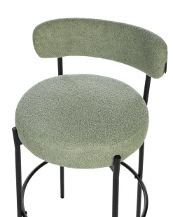 Set di 2 sedie alte ALLISON Bouclé Verde chiaro