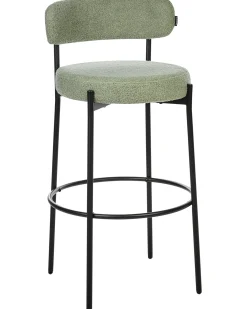 Set di 2 sedie alte ALLISON Bouclé Verde chiaro