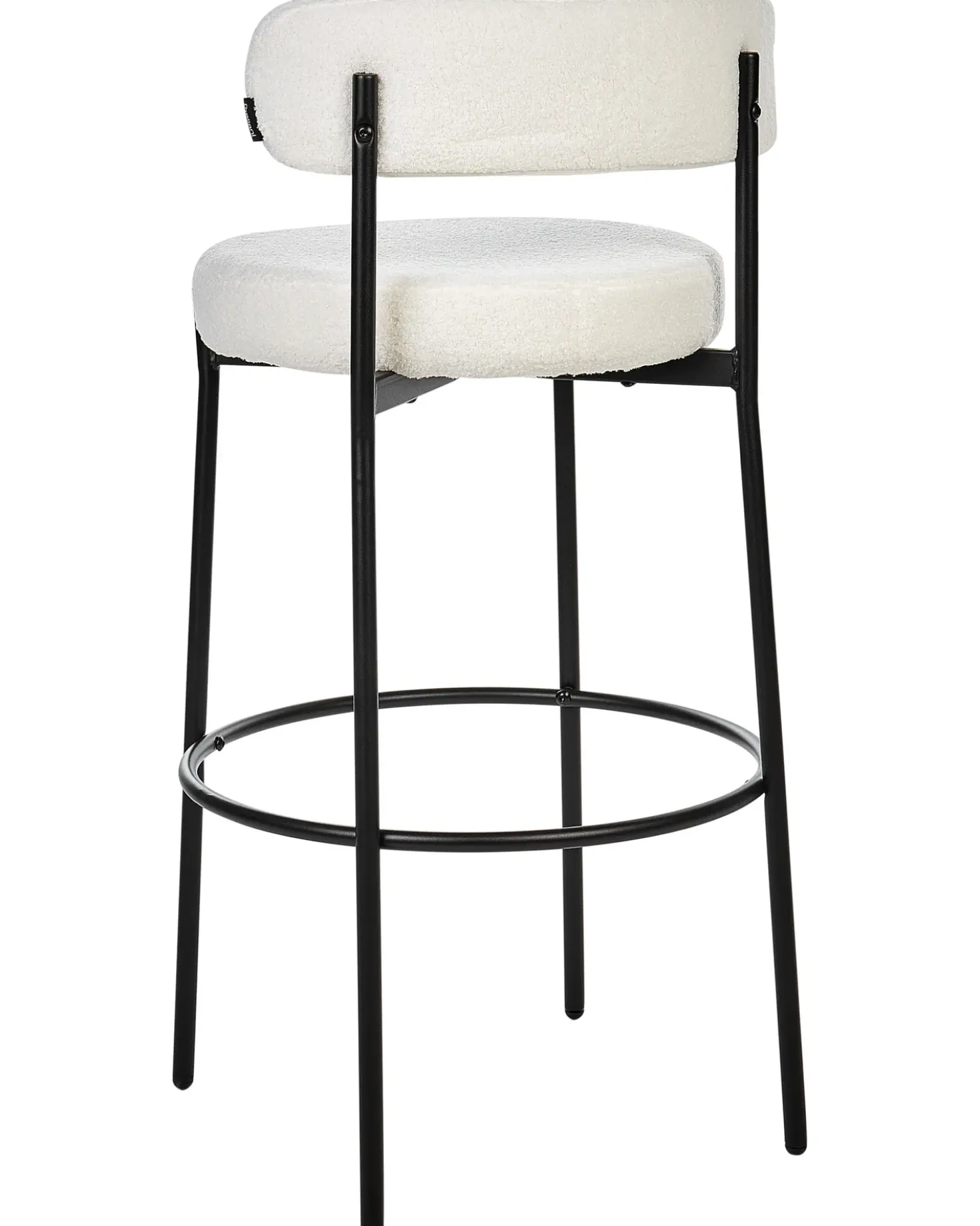 Set di 2 sedie alte ALLISON Bouclé Bianco