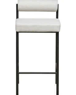 Set di 2 sedie alte AMAYA Grigio chiaro