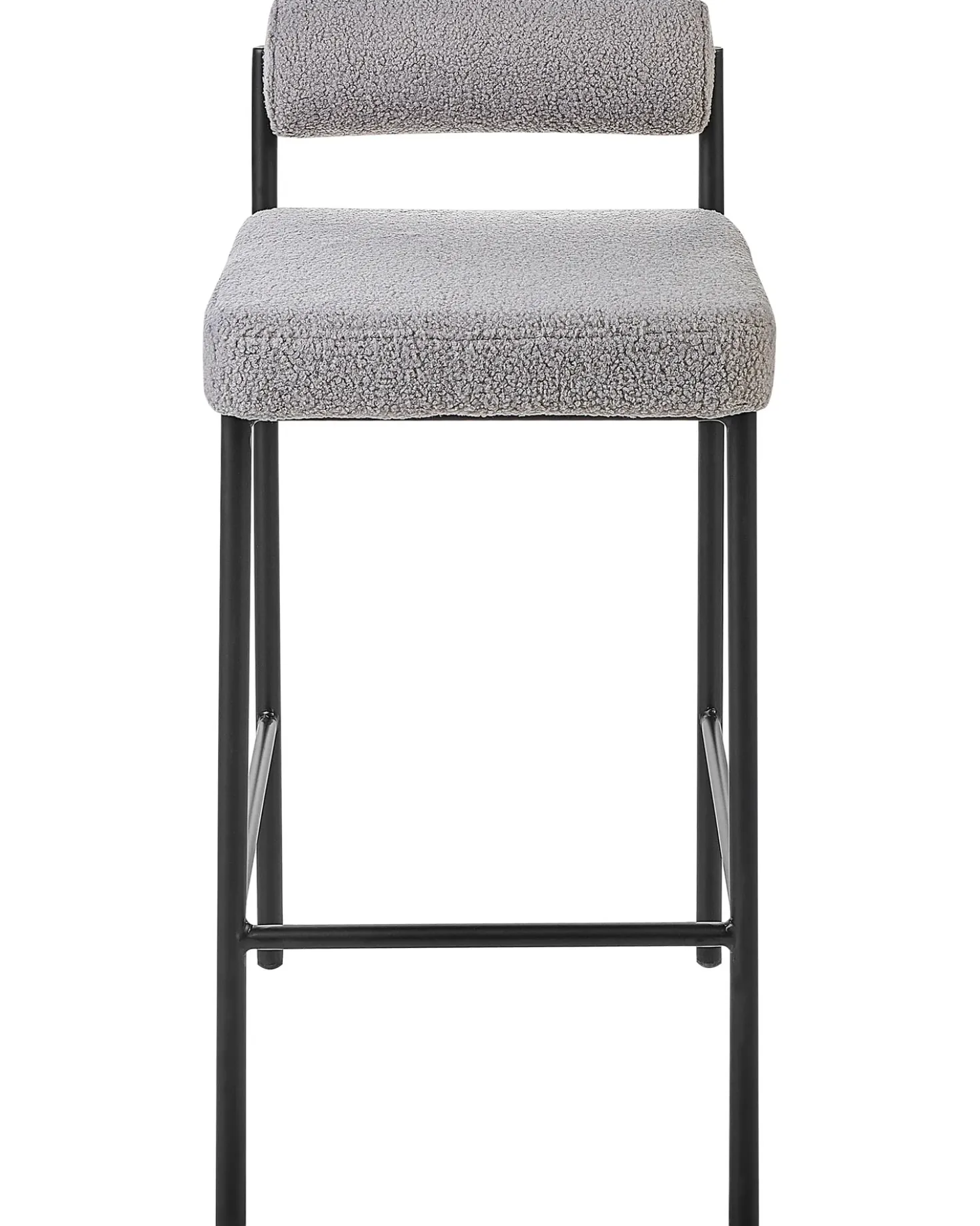 Set di 2 sedie alte AMAYA Bouclé Grigio