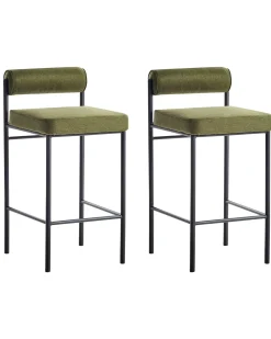 Set di 2 sedie alte AMAYA Verde