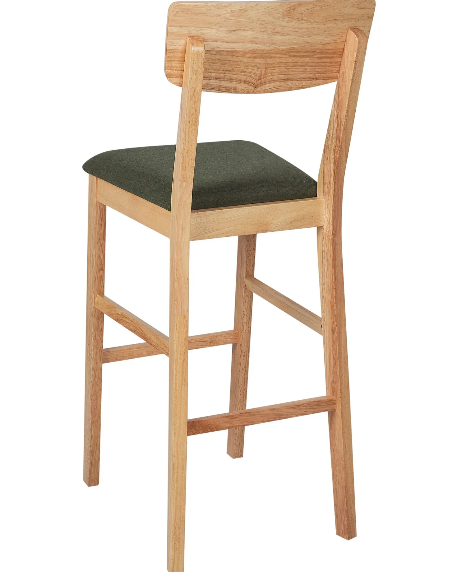 Set di 2 sedie alte AMBLER Marrone chiaro/Verde