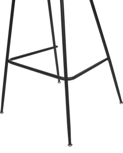 Set di 2 sedie alte ARCOLA Velluto Tortora