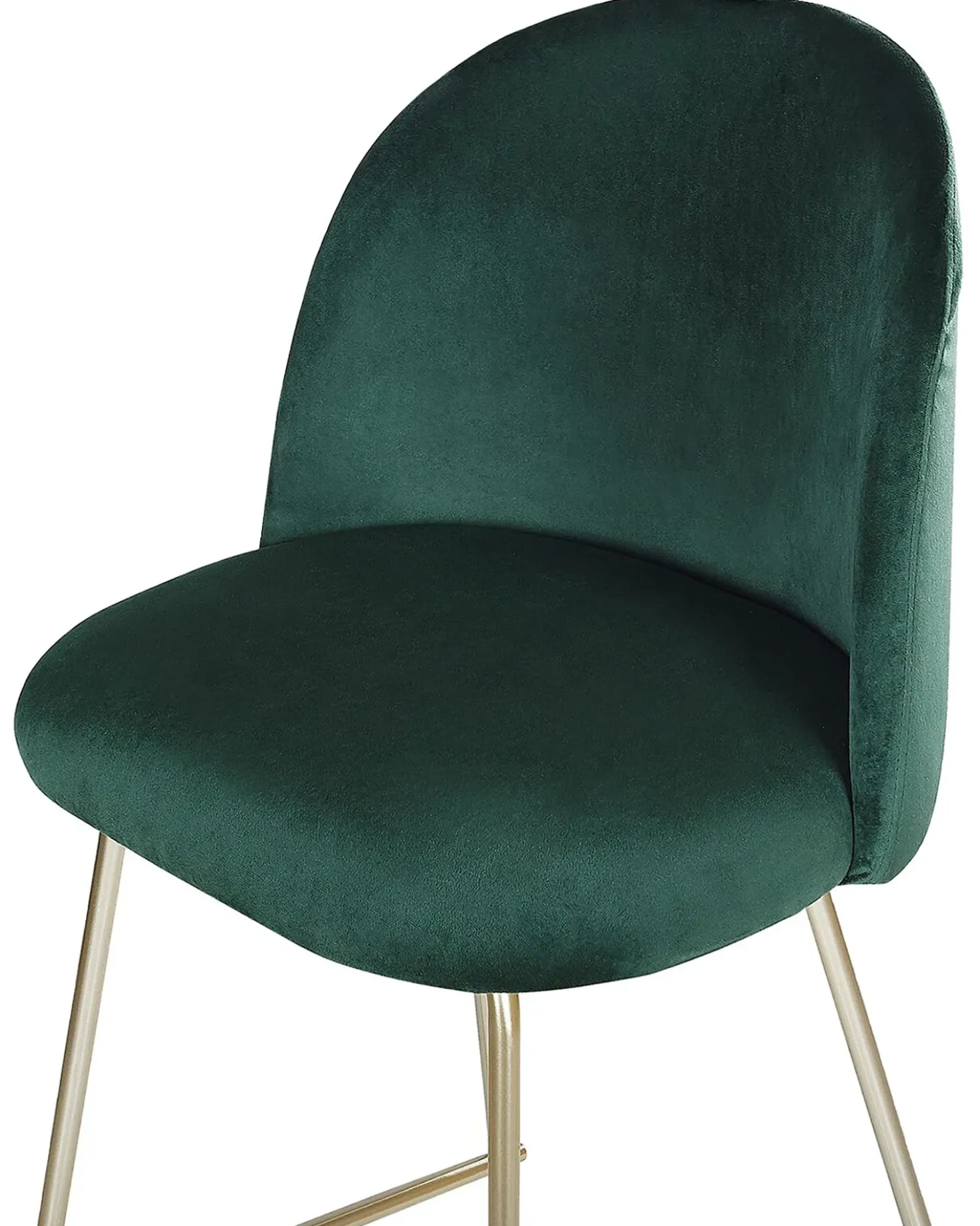 Set di 2 sedie alte ARCOLA Velluto Verde smeraldo