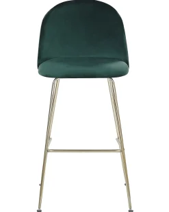 Set di 2 sedie alte ARCOLA Velluto Verde smeraldo