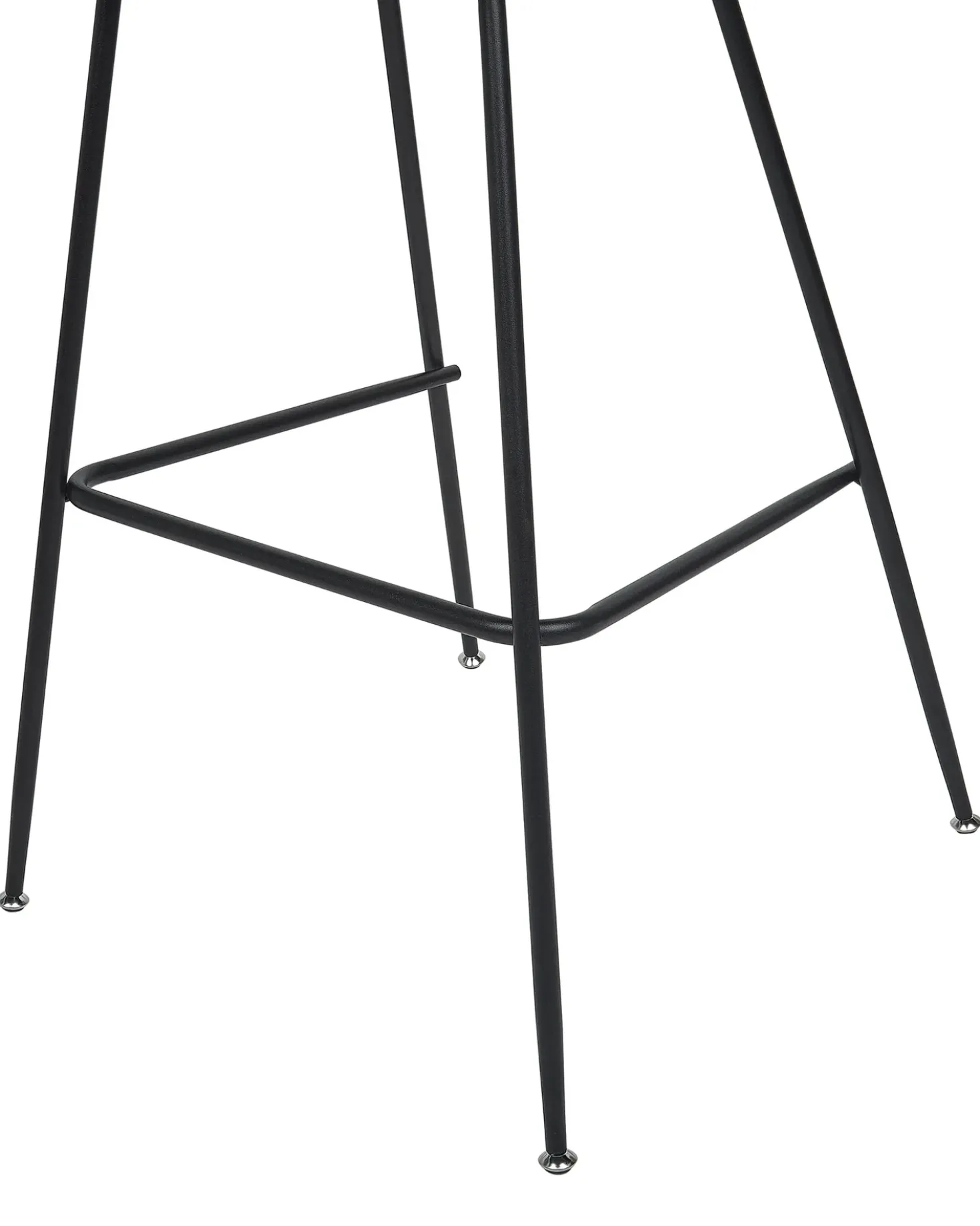 Set di 2 sedie alte ARCOLA Velluto Bianco sporco