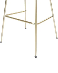 Set di 2 sedie alte ARCOLA Velluto Grigio chiaro