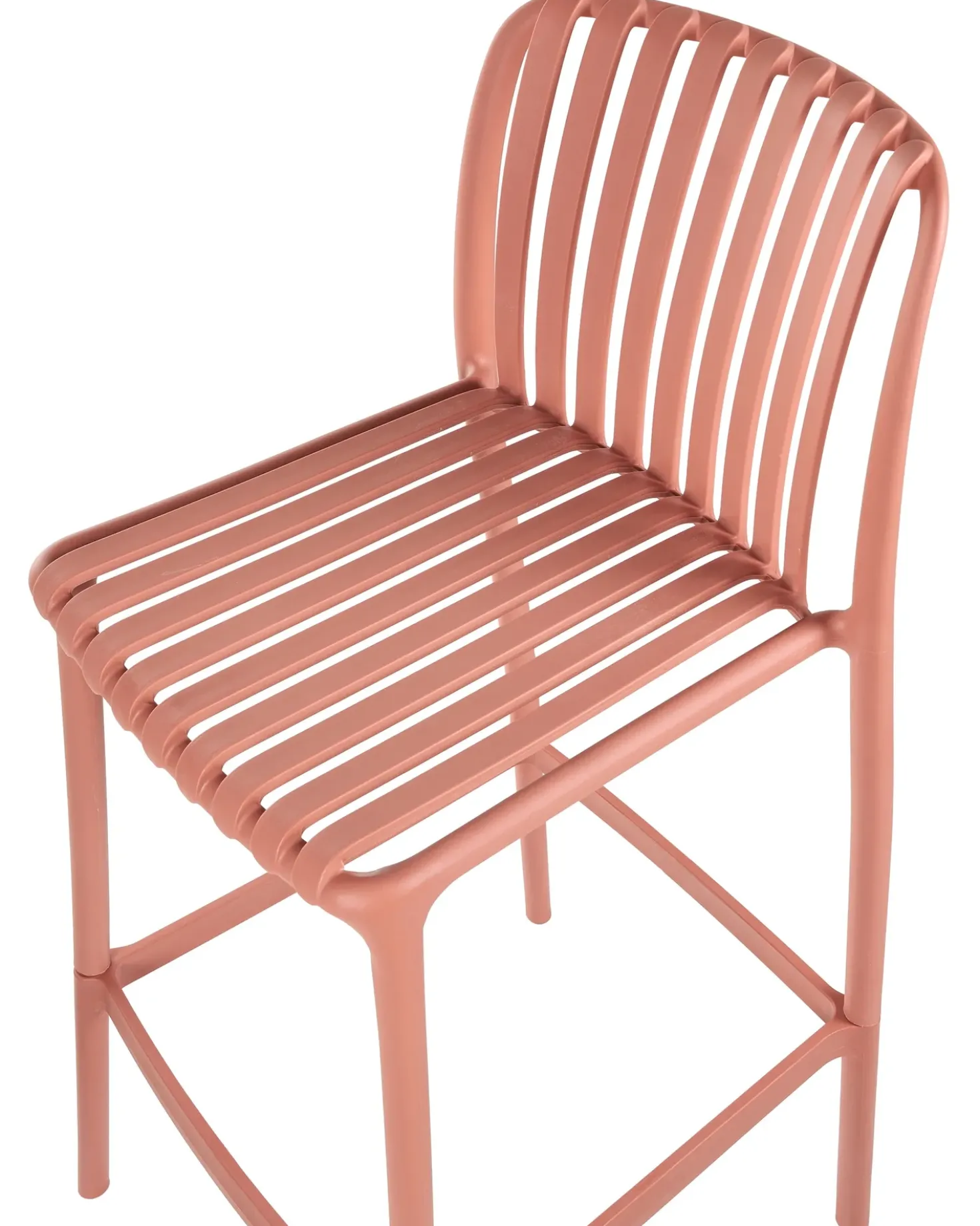 Set di 2 sedie alte ARICCIA 2 in 1 Materiale sintetico Rosso chiaro