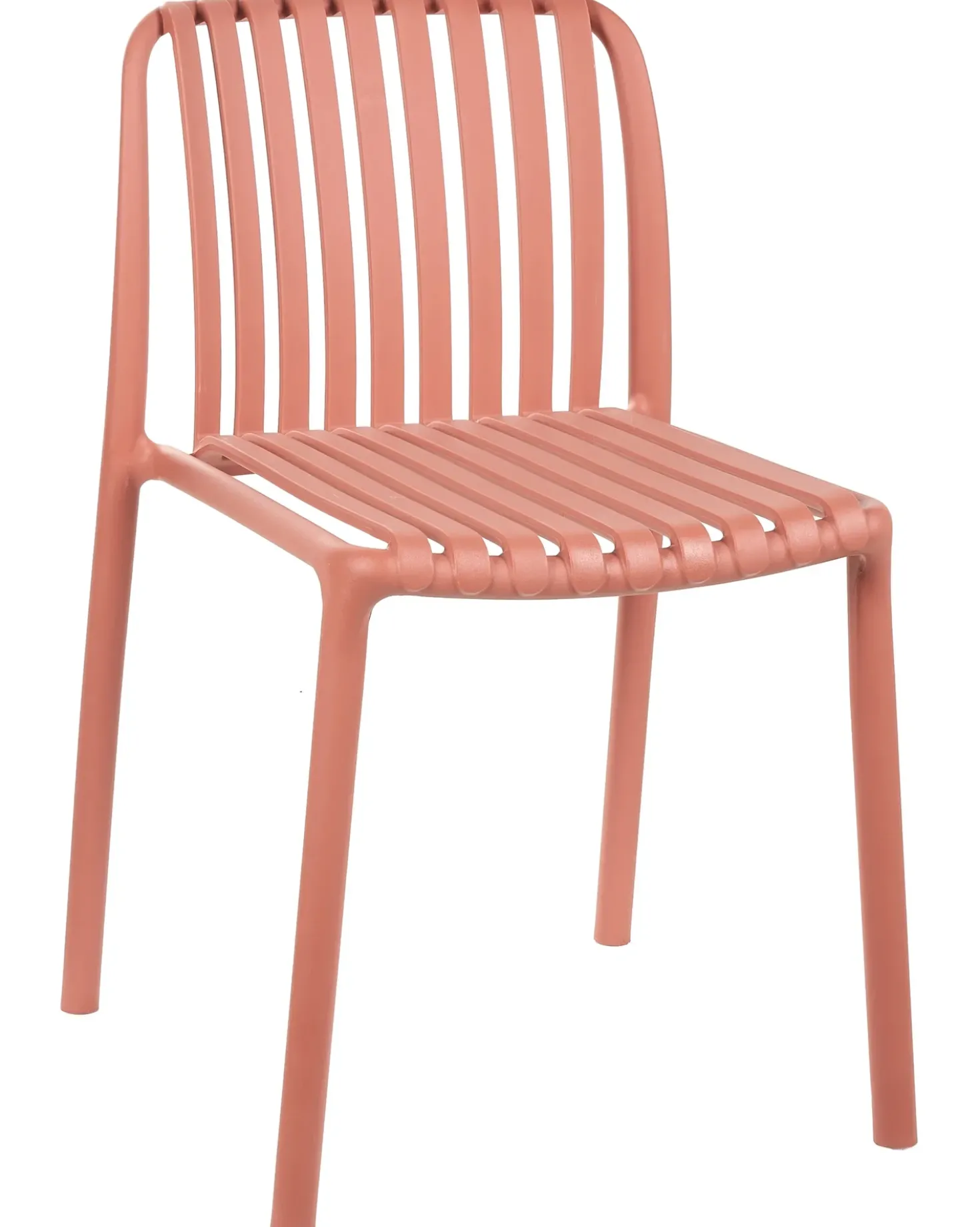 Set di 2 sedie alte ARICCIA 2 in 1 Materiale sintetico Rosso chiaro