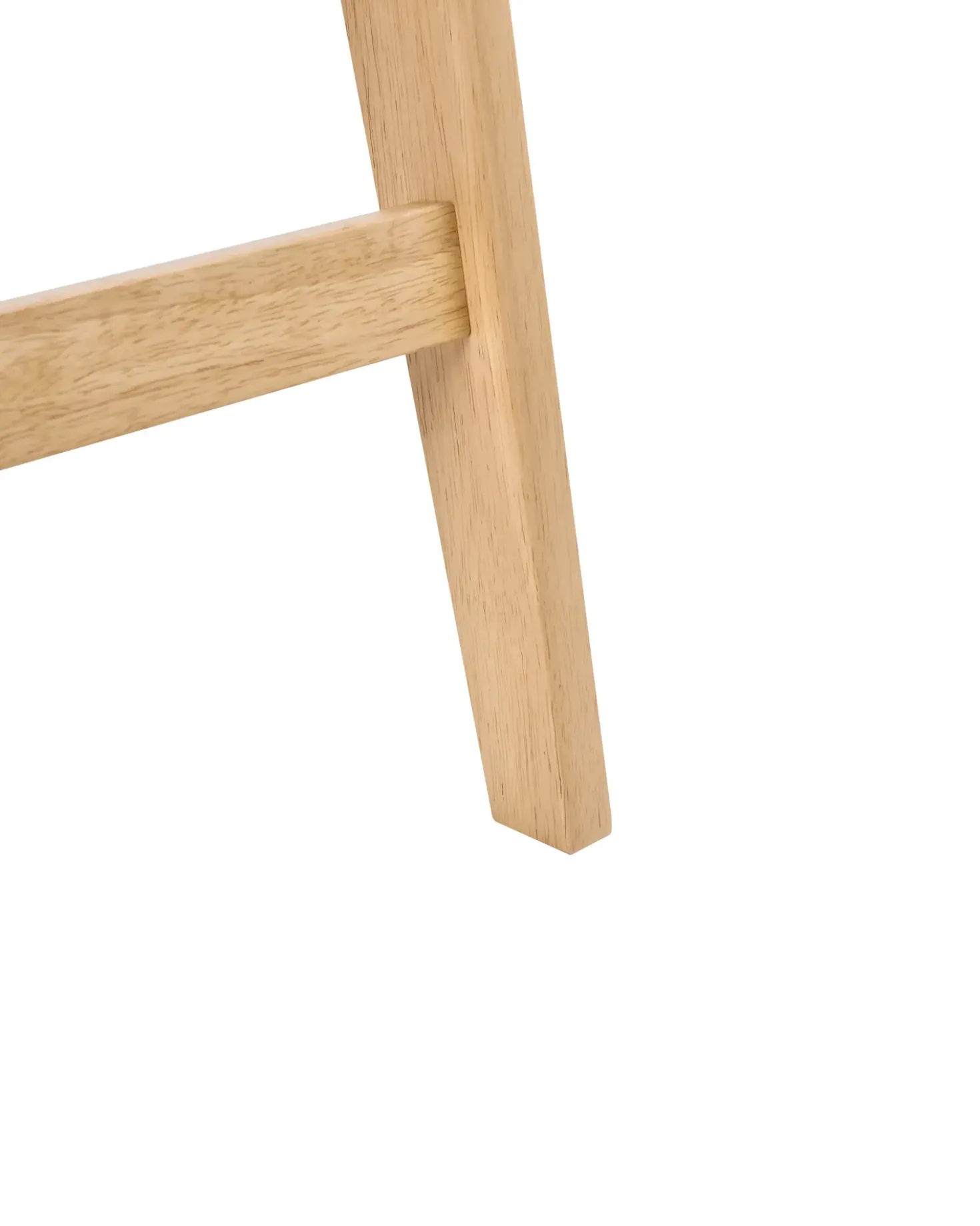 Set di 2 sedie alte AVA Legno Marrone chiaro/Beige