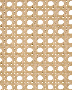 Set di 2 sedie alte AVA Legno Marrone chiaro/Beige