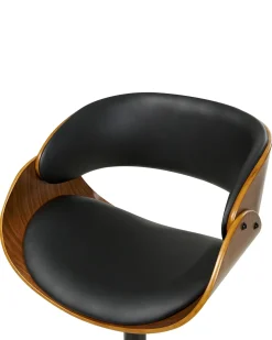 Set di 2 sedie alte BAKU II Pelle sintetica Nero