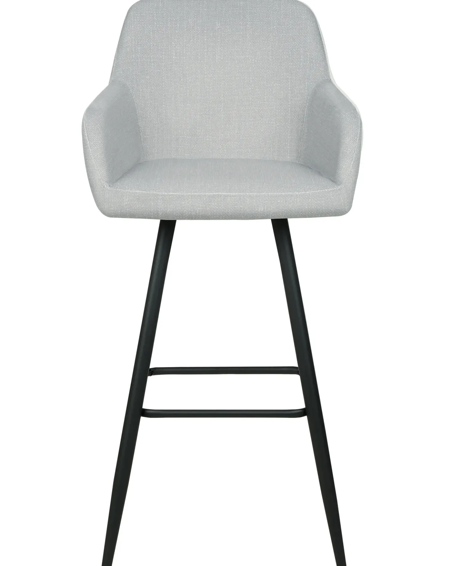 Set di 2 sedie alte CASMALIA Velluto Grigio chiaro