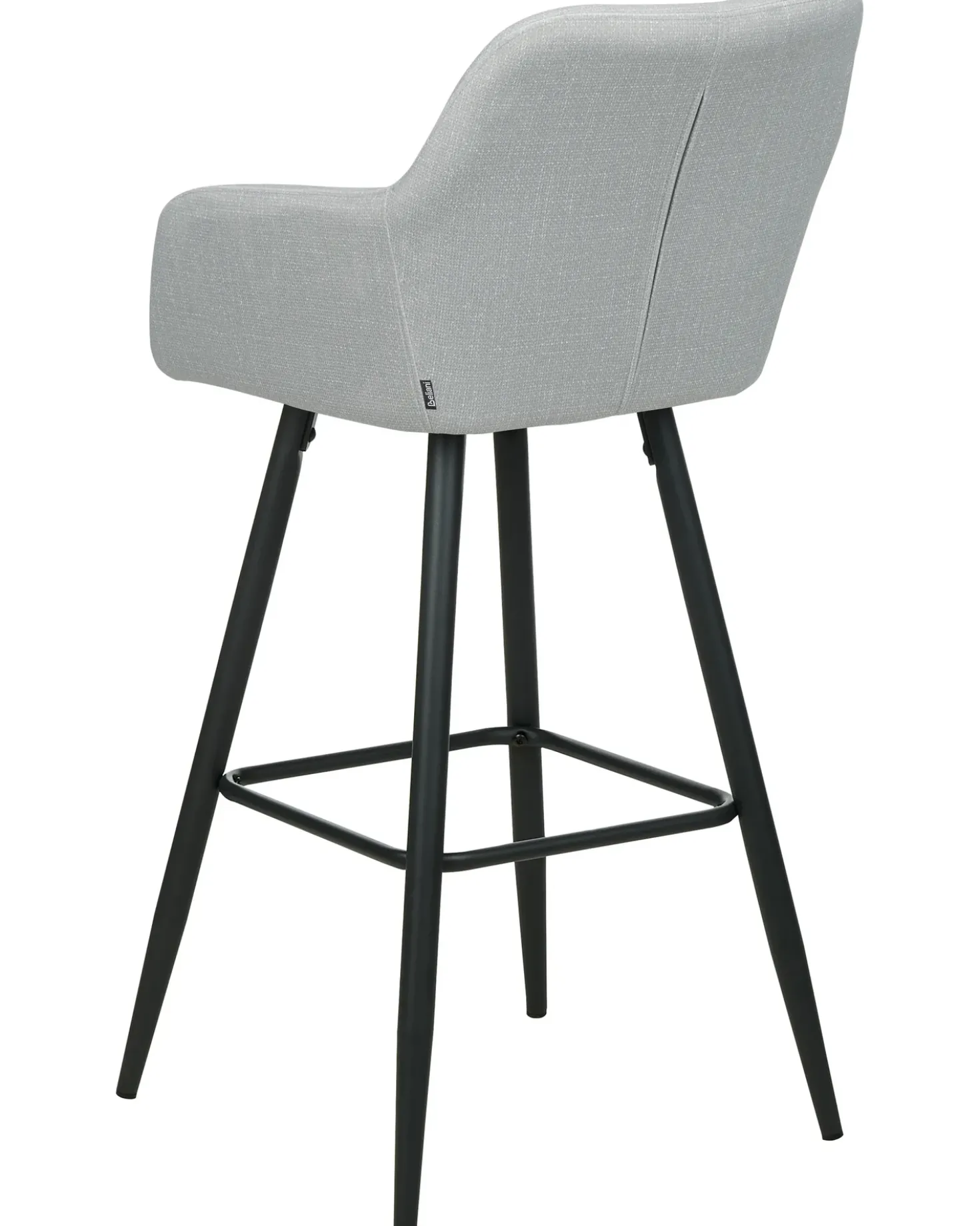 Set di 2 sedie alte CASMALIA Velluto Grigio chiaro