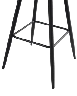 Set di 2 sedie alte CASMALIA Bouclé Tortora