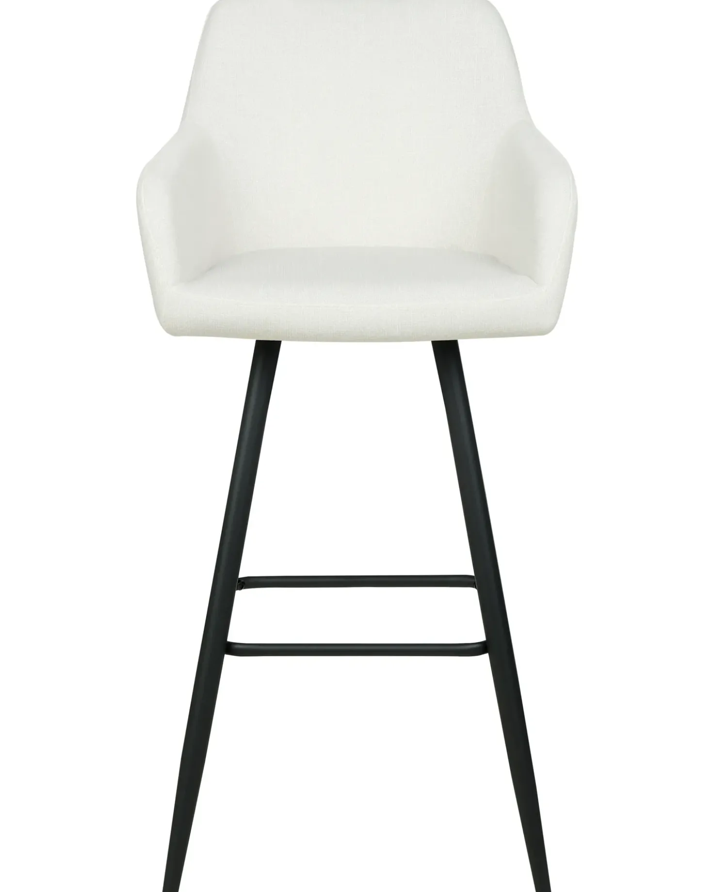 Set di 2 sedie alte CASMALIA Velluto Bianco sporco