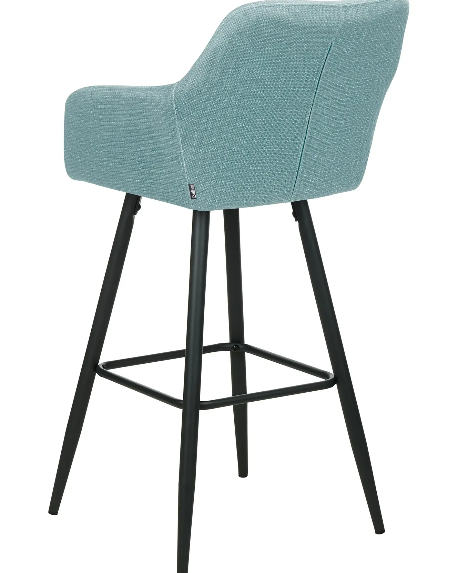 Set di 2 sedie alte CASMALIA Velluto Azzurro