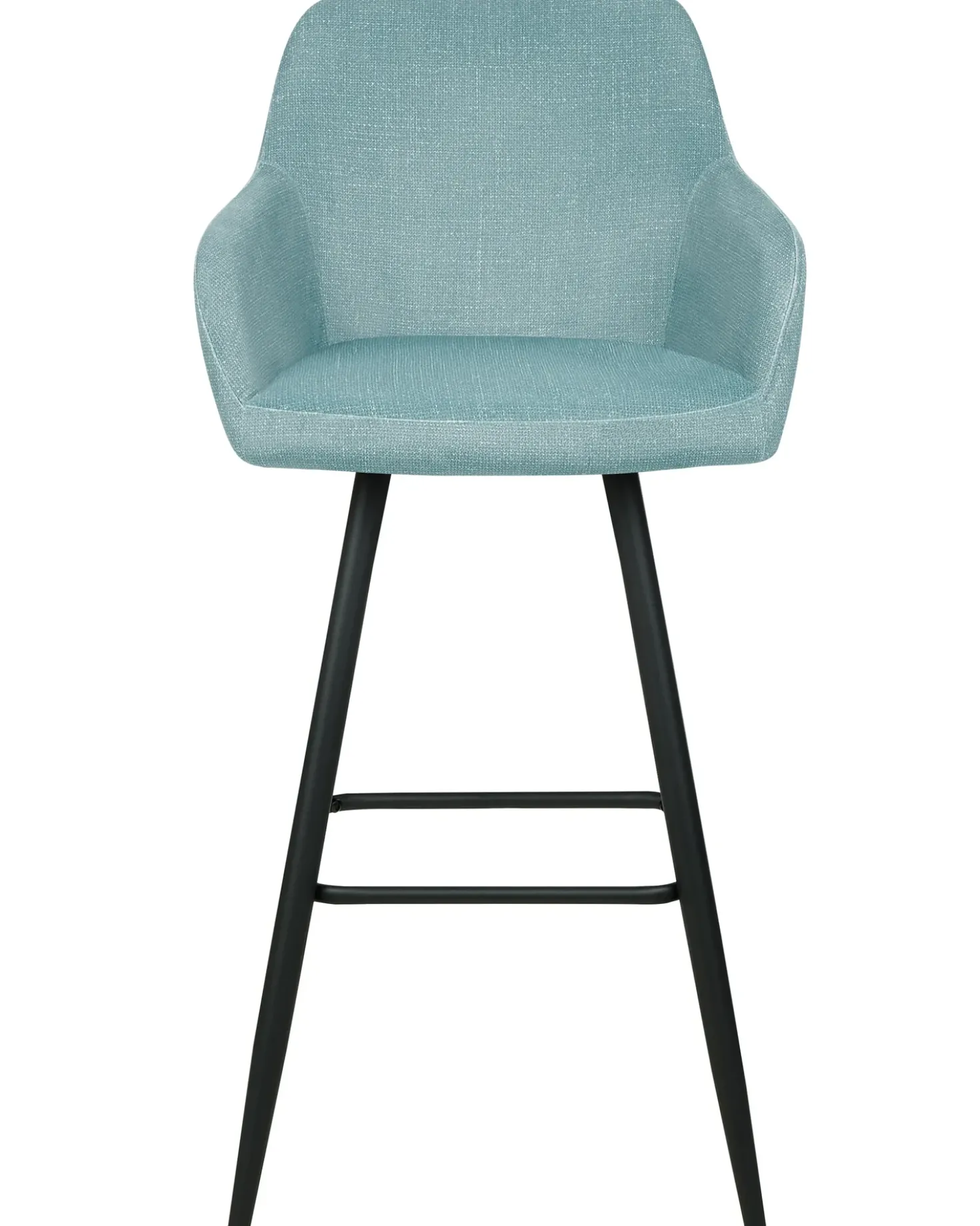Set di 2 sedie alte CASMALIA Velluto Azzurro