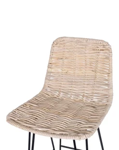 Set di 2 sedie alte CASSITA Rattan Naturale