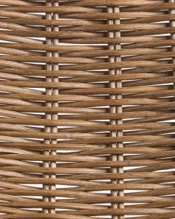 Set di 2 sedie alte CASSITA Rattan Marrone