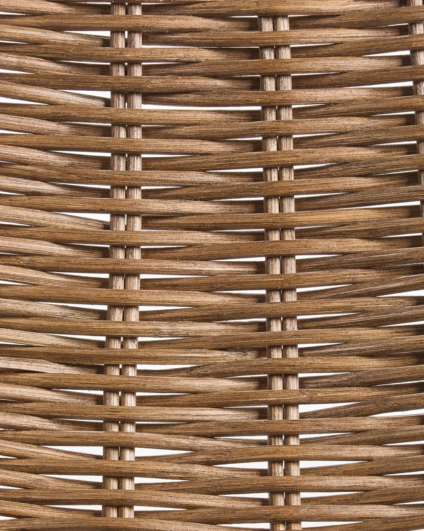 Set di 2 sedie alte CASSITA Rattan Marrone