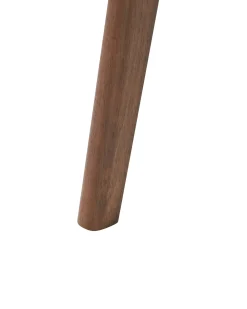 Set di 2 sedie alte CHARLESTON Legno Marrone/Beige chiaro