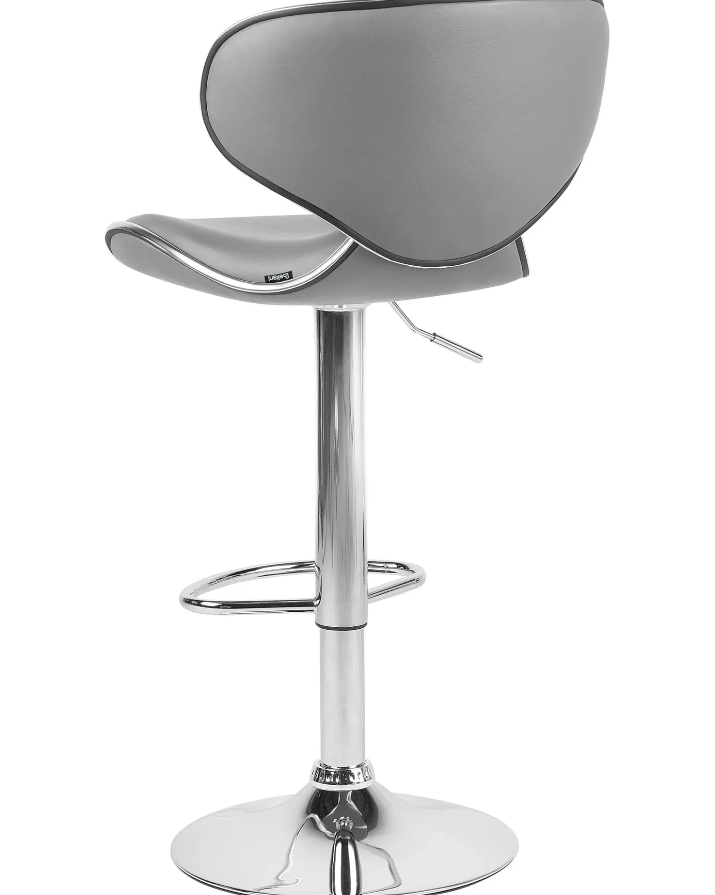 Set di 2 sedie alte CONWAY Pelle sintetica Grigio