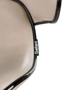 Set di 2 sedie alte CONWAY Pelle sintetica Beige chiaro