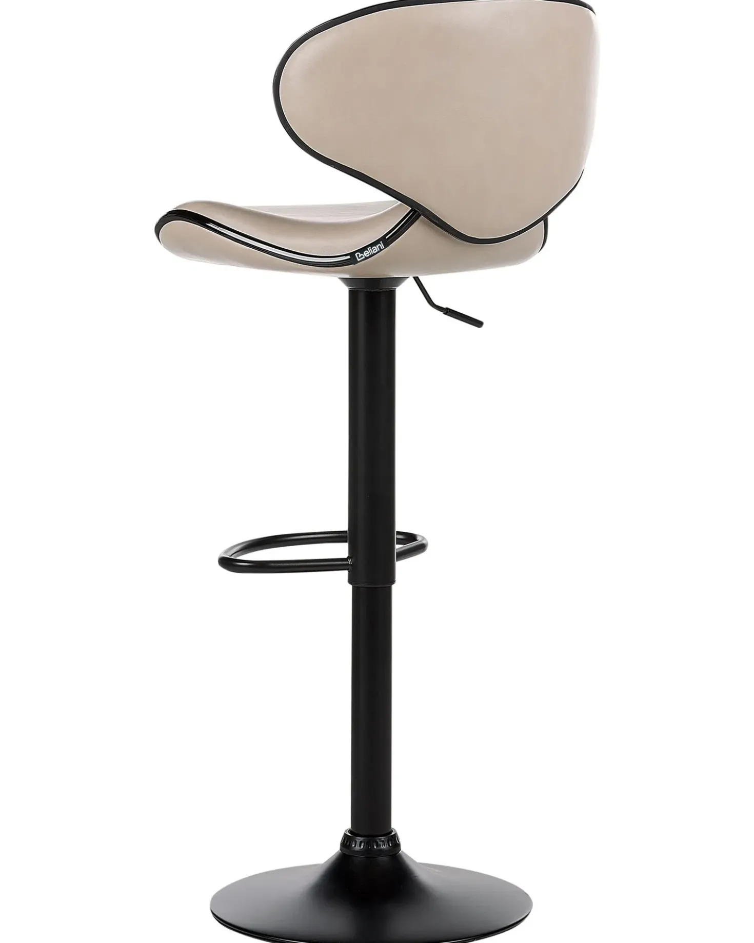 Set di 2 sedie alte CONWAY Pelle sintetica Beige chiaro