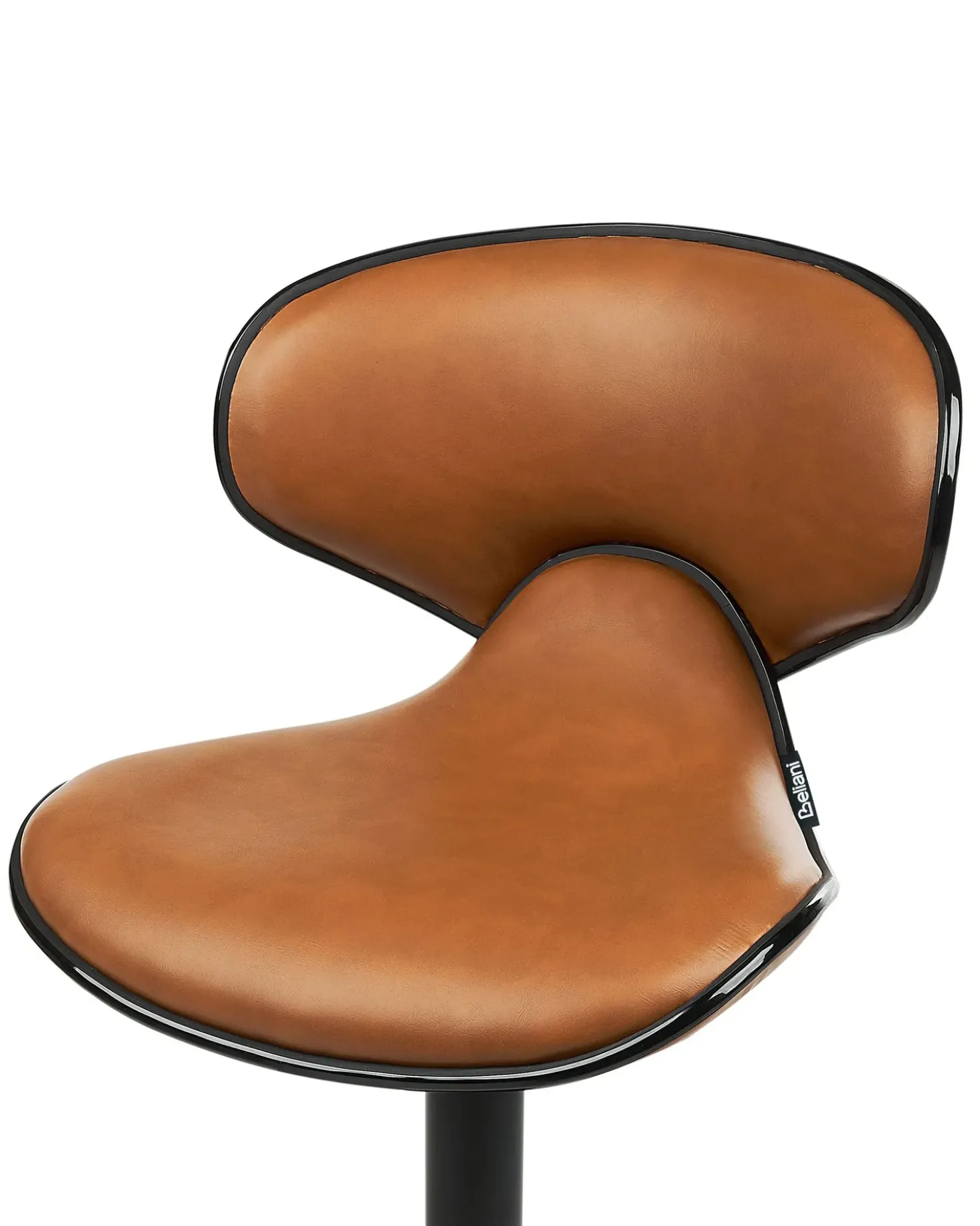 Set di 2 sedie alte CONWAY Pelle sintetica Marrone dorato