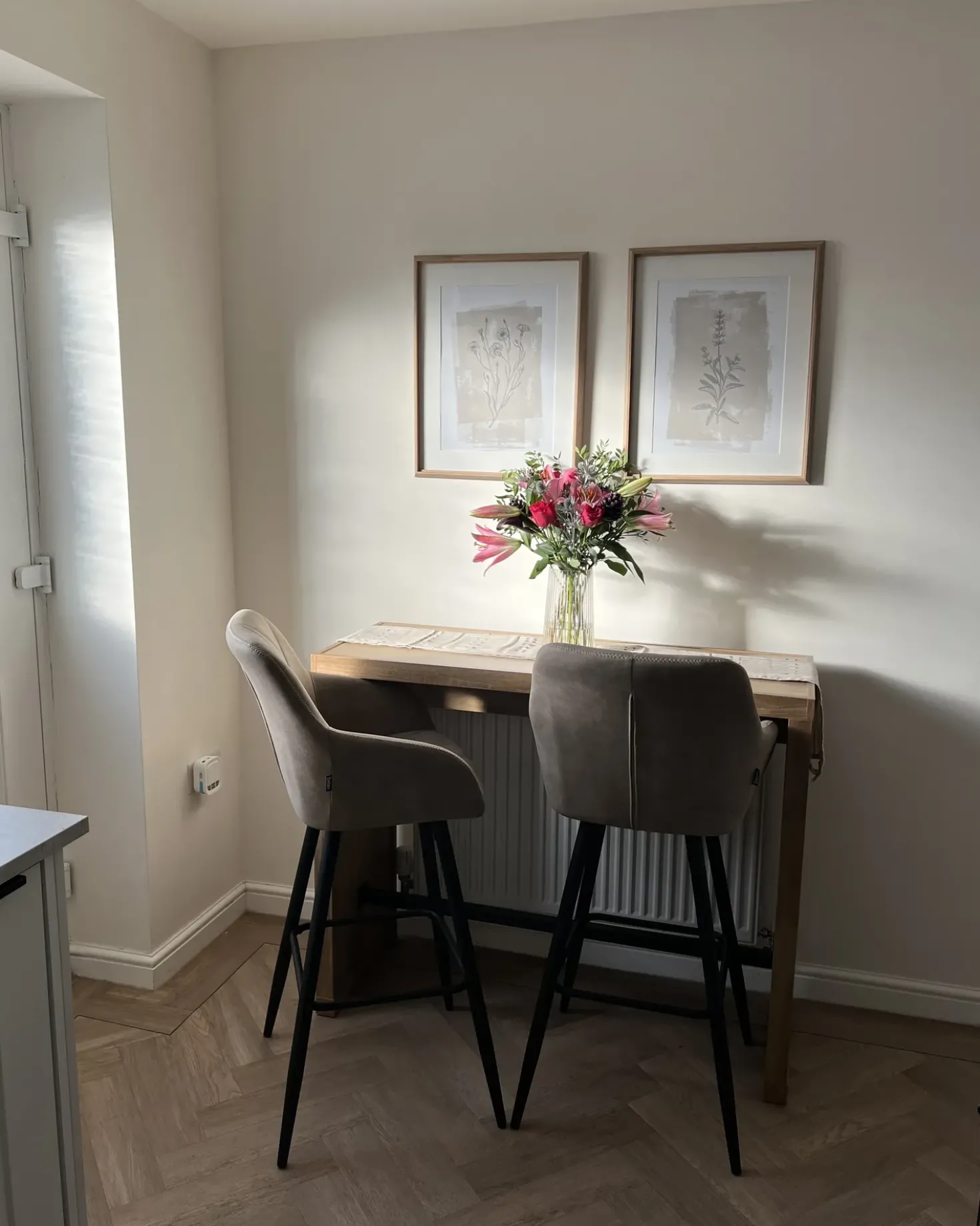 Set di 2 sedie alte DARIEN Beige