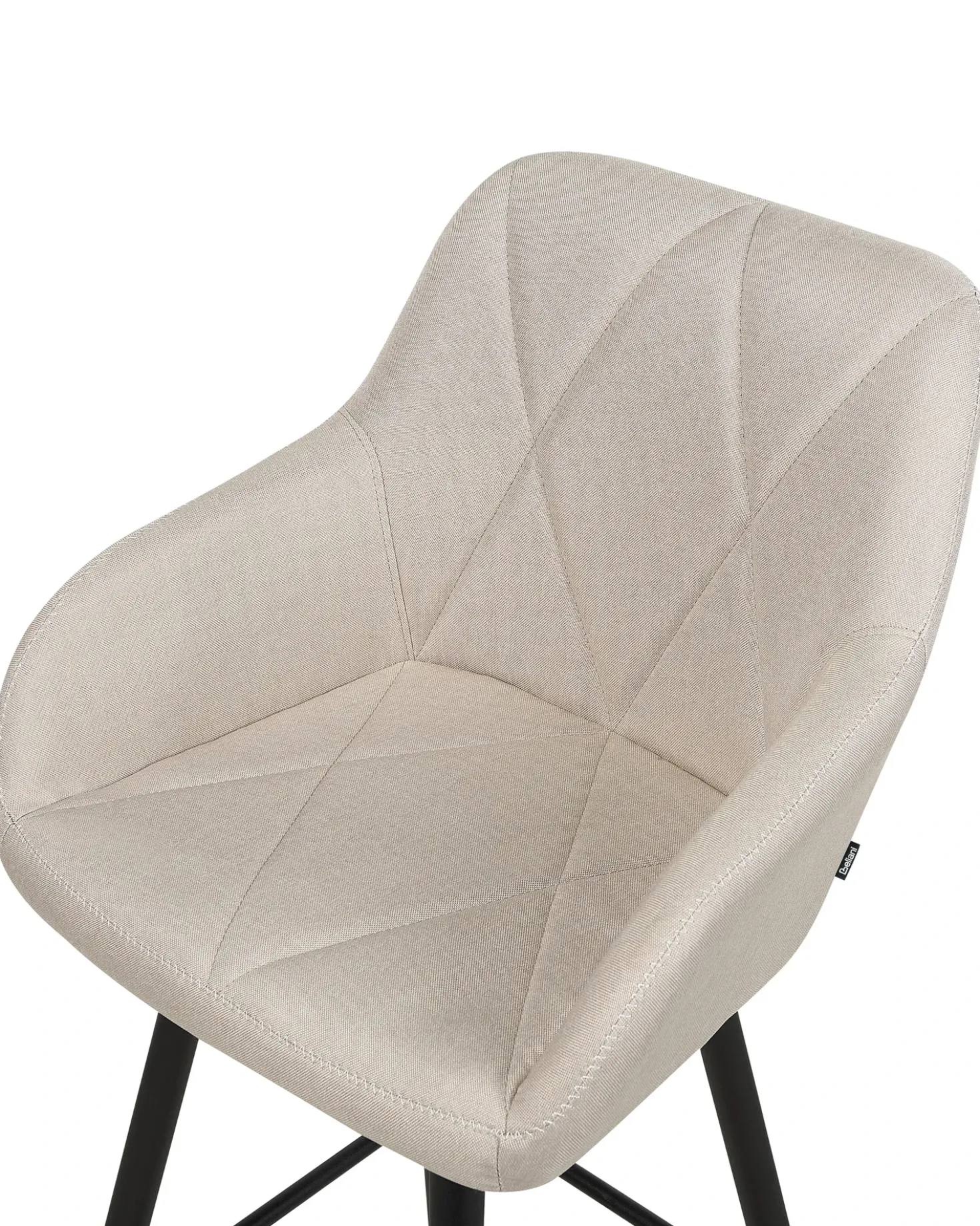 Set di 2 sedie alte DARIEN Beige chiaro