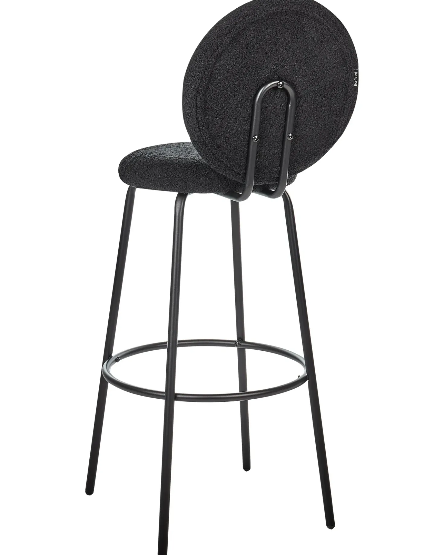 Set di 2 sedie alte EMERY Bouclé Nero