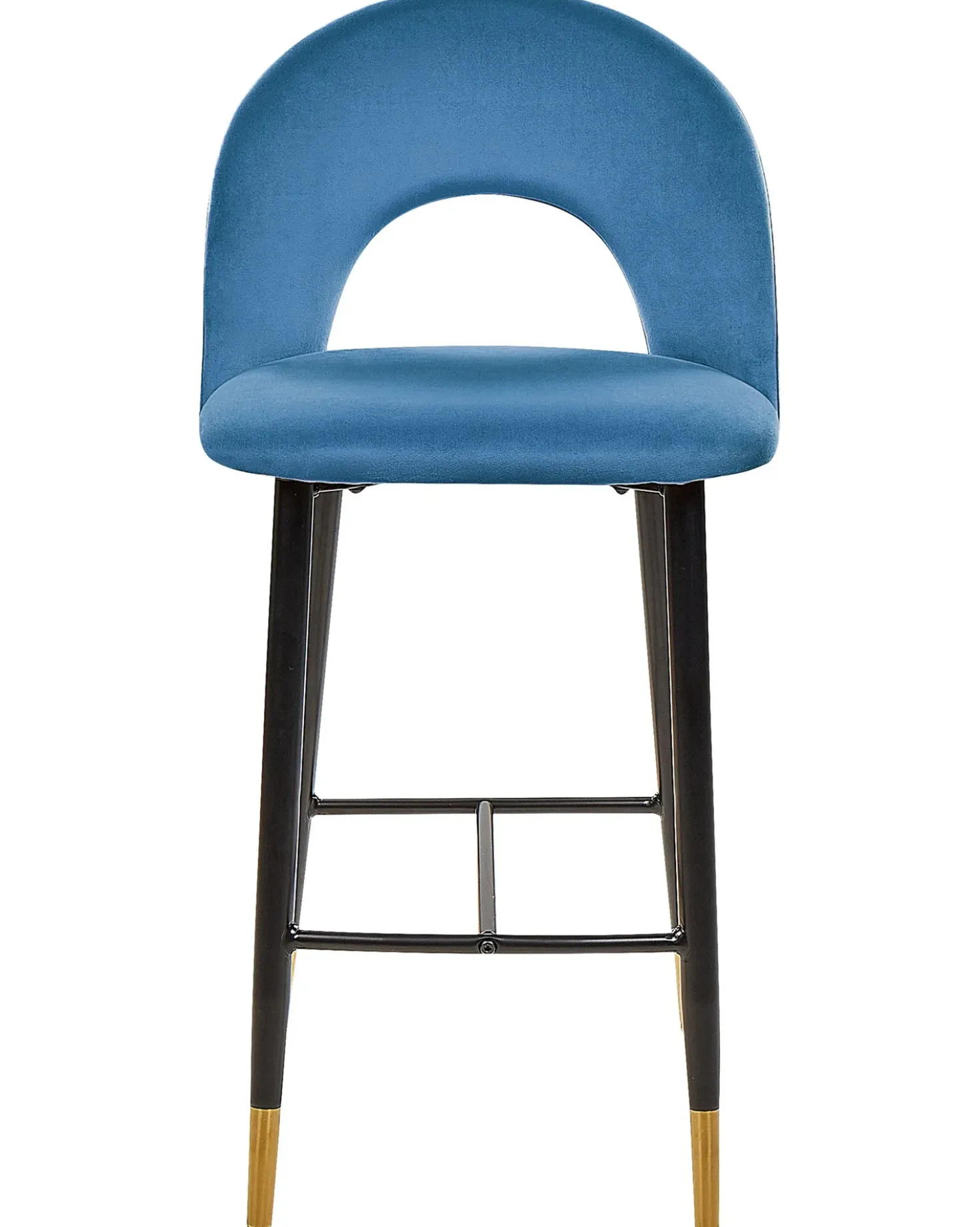 Set di 2 sedie alte FALTON Velluto Blu