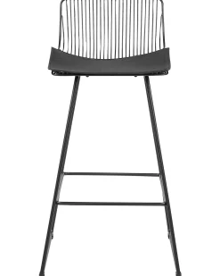 Set di 2 sedie alte FREDONIA Metallo Nero
