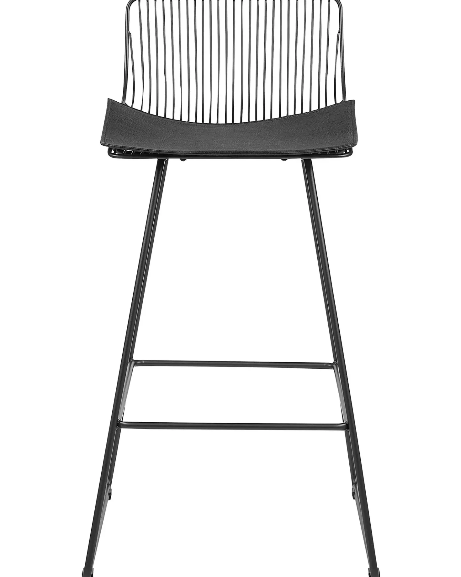 Set di 2 sedie alte FREDONIA Metallo Nero