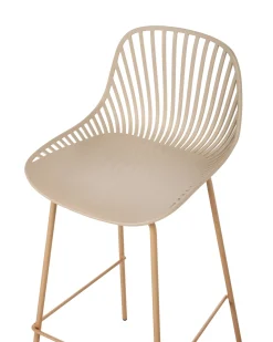 Set di 4 sedie alte KLEVE Beige