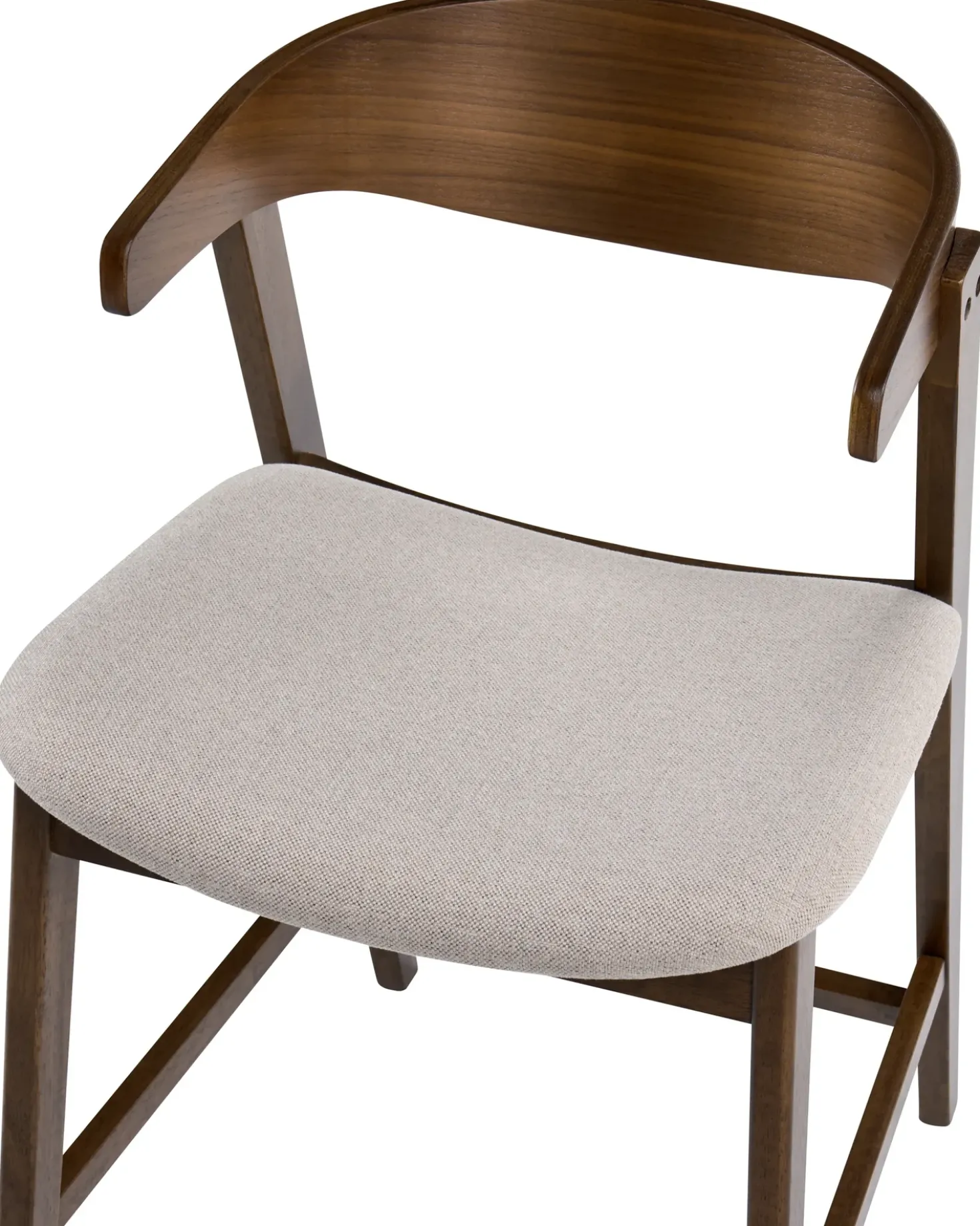 Set di 2 sedie alte LILLY Marrone/Beige