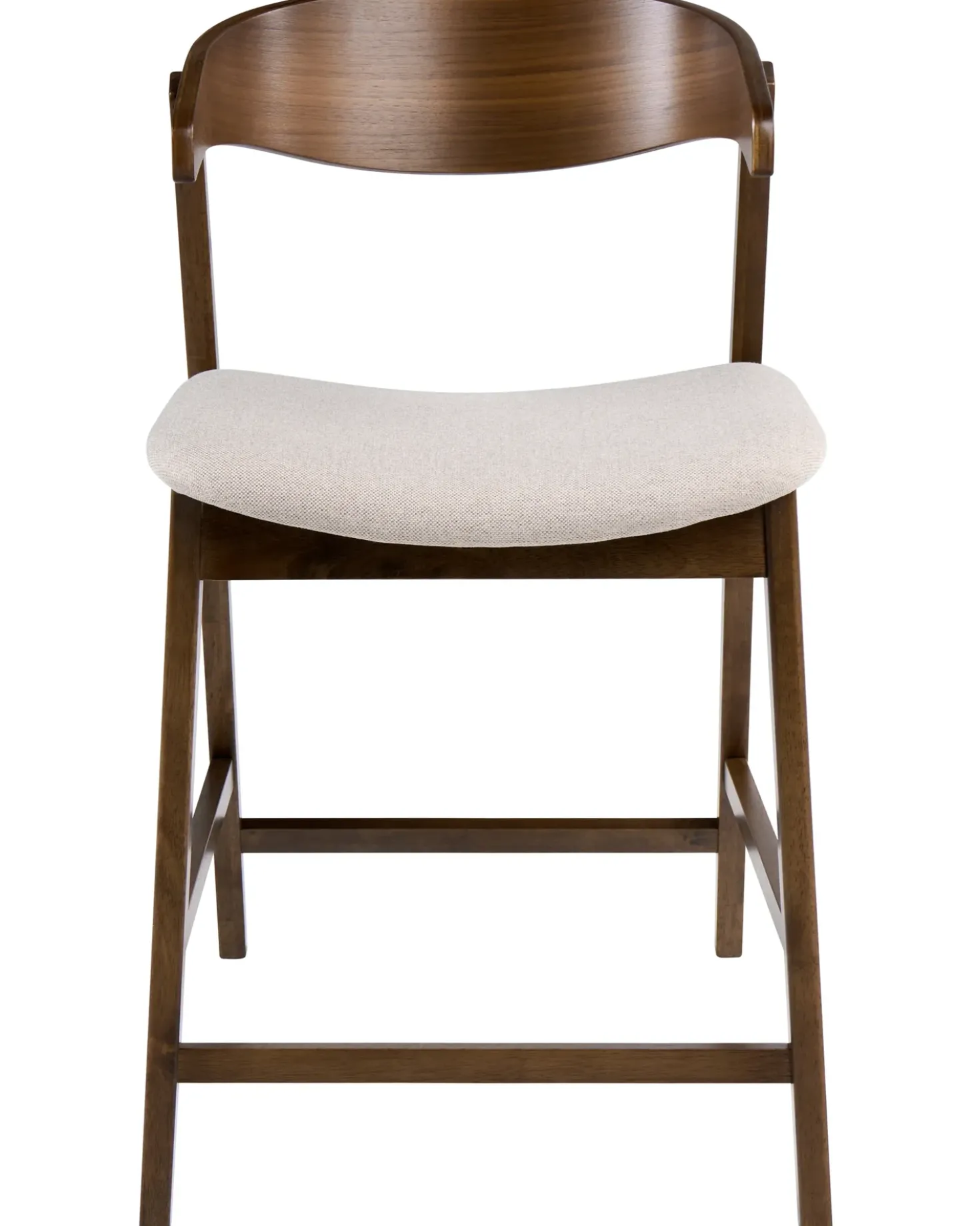 Set di 2 sedie alte LILLY Marrone/Beige
