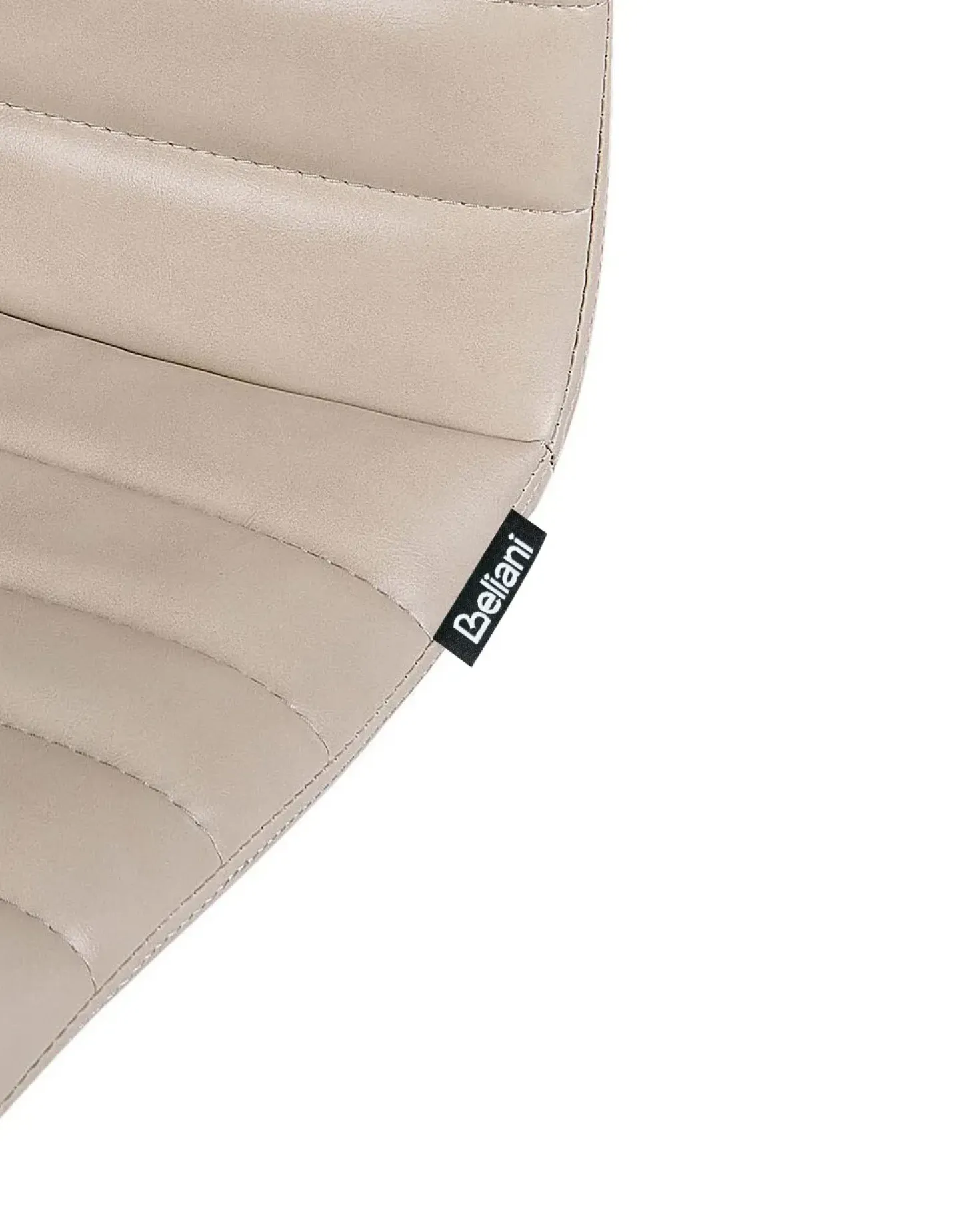 Set di 2 sedie alte LUCERNE Pelle sintetica Beige chiaro